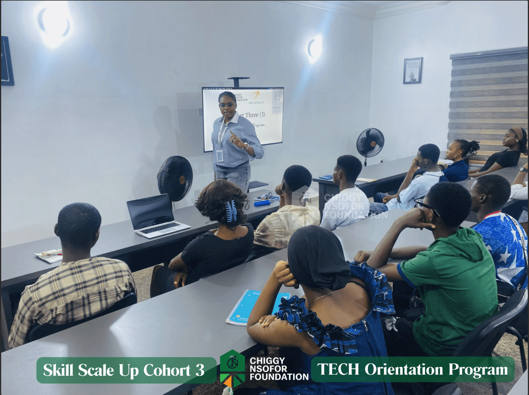 Skill Scale-Up Cohort 3 tech orientation session at the CNF training hub