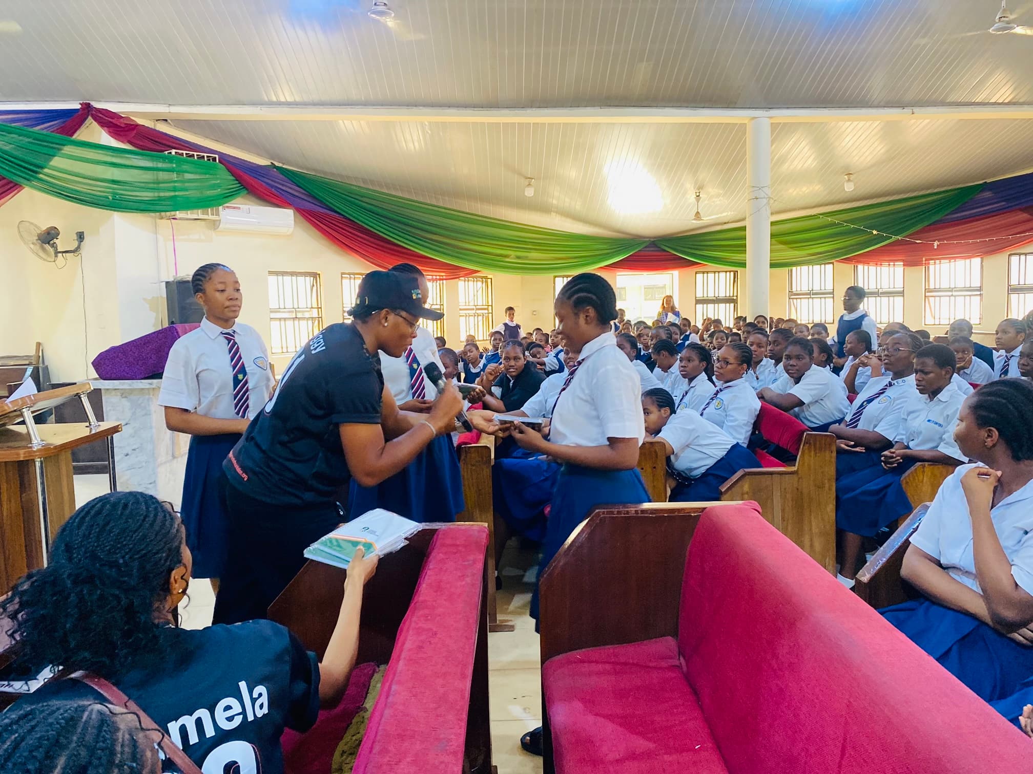 CNF education outreach session with students at AGGS Gudu, Abuja
